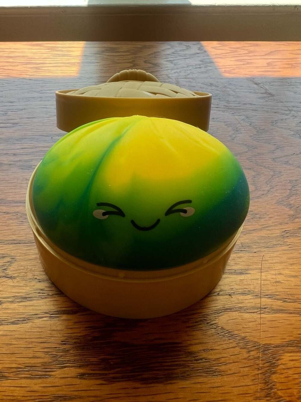 Tie-Dye Steamed Bun Squishy Dumpling with Steamer Basket